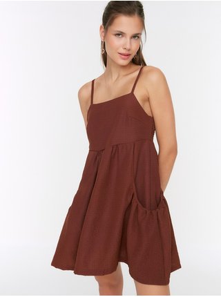 Voľnočasové šaty pre ženy Trendyol - hnedá