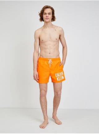 Oranžové pánské plavky Calvin Klein Underwear