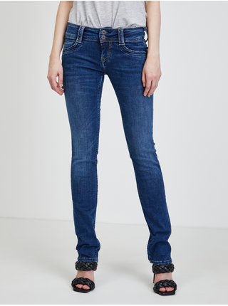 Tmavě modré dámské slim fit džíny Pepe Jeans