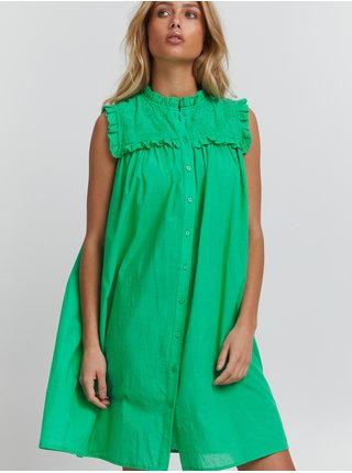 Zelené dámské košilové šaty ICHI