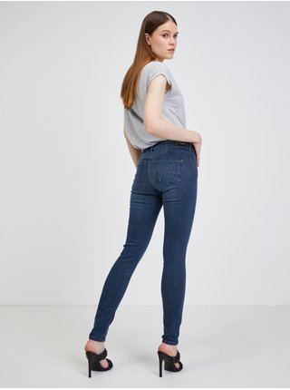 Skinny fit pre ženy Pepe Jeans - tmavomodrá