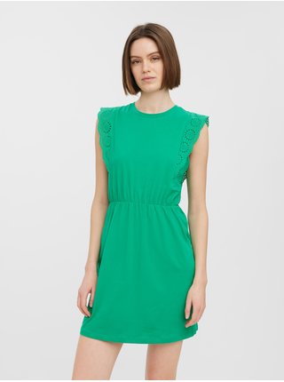 Zelené krátké šaty VERO MODA Hollyn