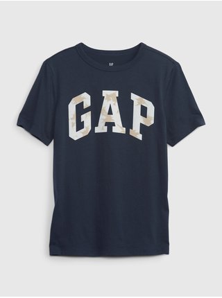 Tmavě modré klučičí tričko s logem GAP