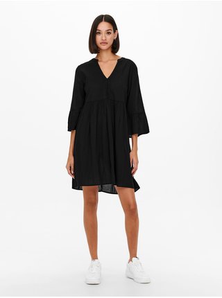 Černé volné krátké šaty JDY Agnes
