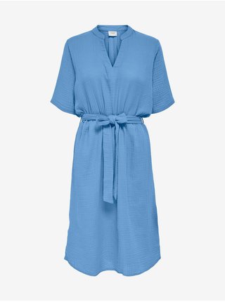 Modré šaty se zavazováním Jacqueline de Yong Theis