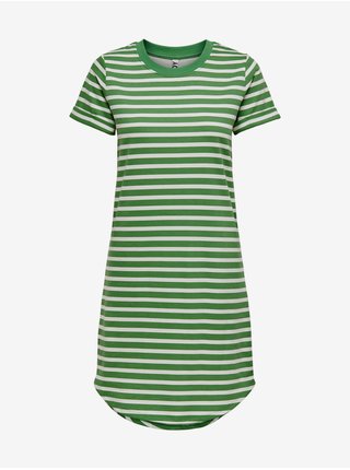 Bílo-zelené pruhované šaty Jacqueline de Yong Ivy