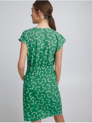 Zelené květované šaty ICHI