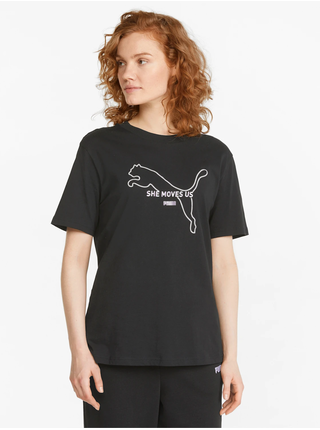 Černé dámské tričko Puma Her