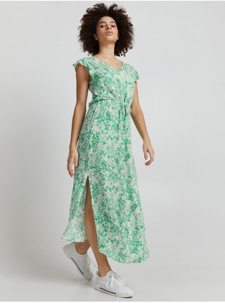 Letné a plážové šaty pre ženy ICHI - biela, zelená