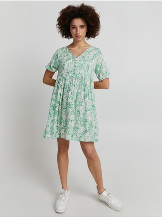 Letné a plážové šaty pre ženy ICHI - biela, zelená