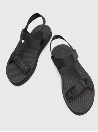 Čierne pánske sandále Tommy Hilfiger