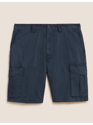 Kapsáčové šortky ze 100% bavlny Marks & Spencer námořnická modrá