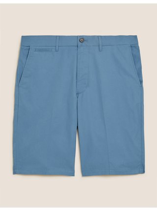 Super lehké chino šortky Marks & Spencer modrá