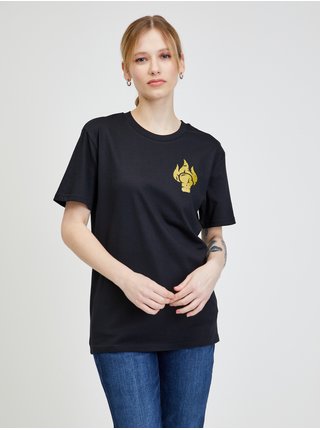 Černé unisex tričko s potiskem DOBRO. pro Viki