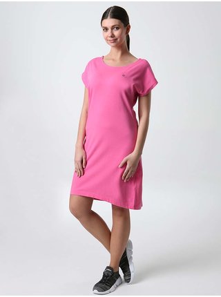 Tmavě růžové dámské krátké sportovní šaty LOAP Absenka