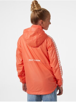Oranžová lehká dětská bunda HELLY HANSEN Stripe Wind