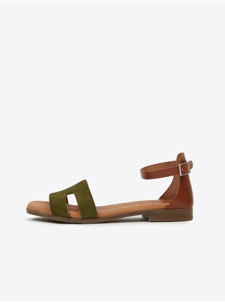 Sandále pre ženy OJJU - hnedá, zelená