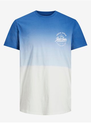Bílo-modré tričko Jack & Jones Tarif