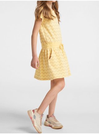 Žlté dievčenské vzorované šaty Ragwear Magy