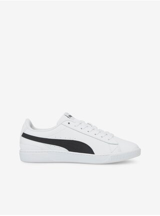 Biele dámske kožené tenisky Puma Vikky v3 Lthr