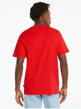 Červené pánské tričko Puma Power Logo Tee 
