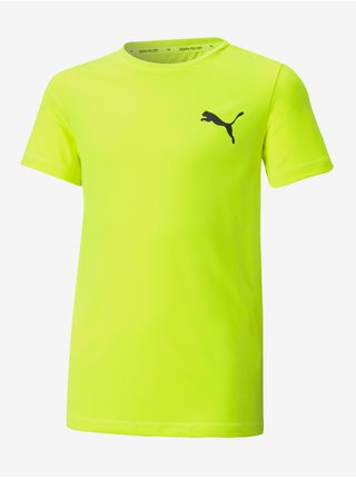 Neonově žluté klučičí tričko Puma Active Small Logo Tee 