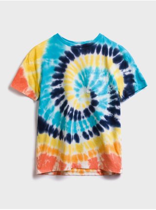 Farebné chlapčenské tričko s vrecúškom z organickej bavlny GAP