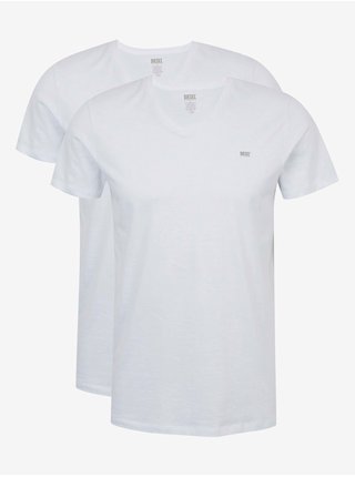 Sada dvou pánských basic triček v bílé barvě Diesel