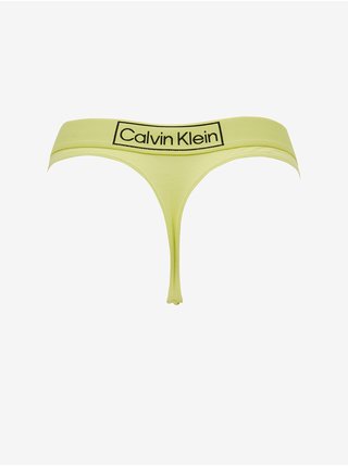 Nohavičky pre ženy Calvin Klein - neónová zelená