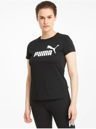 Černé dámské tričko Puma ESS Logo Tee