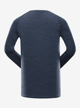 Šedo-modré pánské žíhané tričko Alpine Pro ELFER