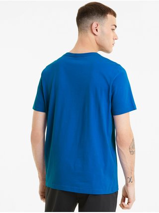Modré pánské tričko Puma ESS Logo Tee