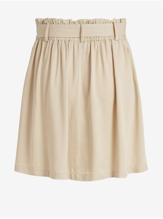 Béžová krátká sukně s páskem VILA Vero