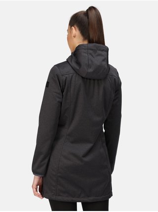Tmavě šedý dámský lehký kabát s kapucí Regatta Alerie II
