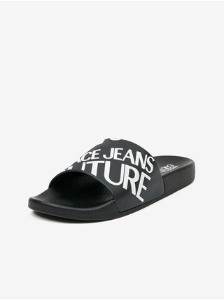 Černé pánské pantofle Versace Jeans Couture