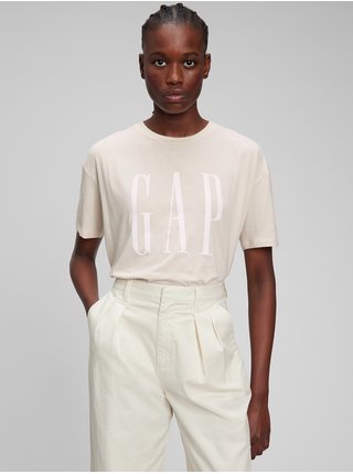 Béžové dámské tričko GAP z organické bavlny