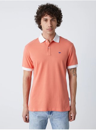 Bílo-oranžové pánské polo tričko GAS Ralph