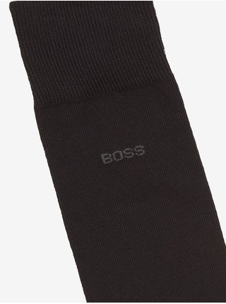 Sada troch párov čiernych ponožiek HUGO BOSS