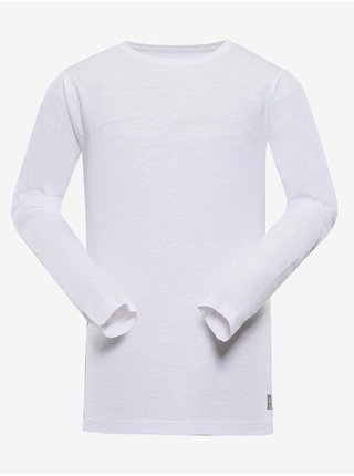 Bílé pánské bavlněné triko NAX TASSON