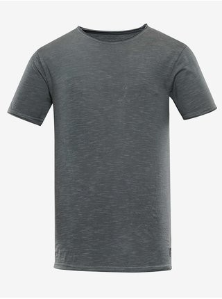 Tmavě šedé pánské basic tričko NAX Mayens