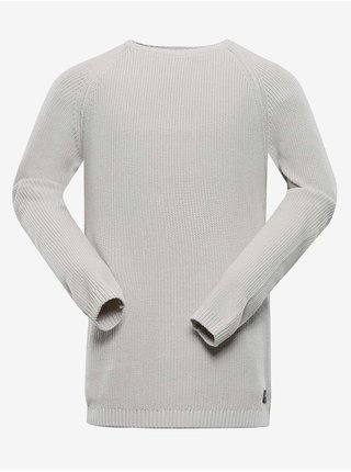 Pánský bavlněný svetr nax NAX GERNER šedá