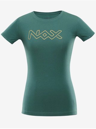 Zelené dámské tričko s potiskem NAX Riva