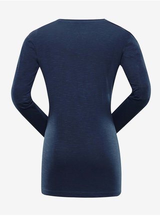 Tmavě modré dámské basic tričko NAX Etanga