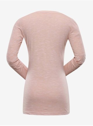 Světle růžové dámské basic tričko NAX Etanga