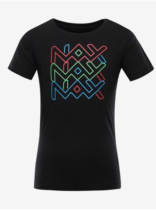 Dětské bavlněné triko nax NAX VILLAGO černá