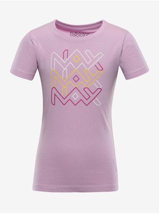 Světle fialové holčičí tričko s potiskem NAX Villago
