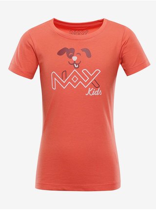 Dětské bavlněné triko nax NAX LIEVRO oranžová