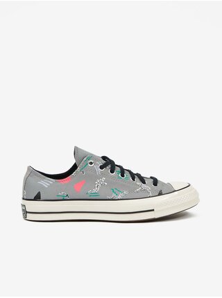 Šedé pánské vzorované tenisky Converse Chuck 70