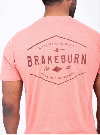 Starorůžové pánské tričko s potiskem Brakeburn