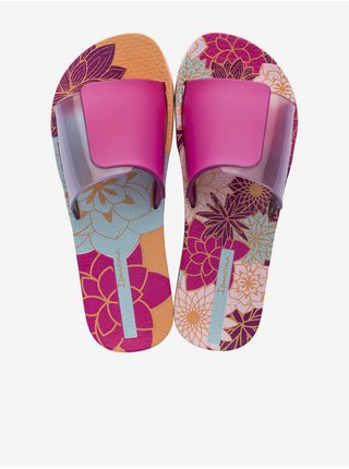 Tmavě růžové dámské vzorované pantofle Ipanema
